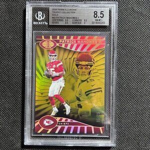 2024 Panini Illusions Patrick Mahomes #42 Gold Parallel SSP /25 Chiefs BGS 8.5